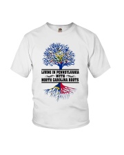 Living In Pennsylvania With North Carolina Roots Youth T-Shirt tile