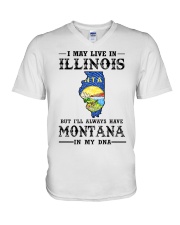 Live In Illinois Montana In My DNA MT0002 V-Neck T-Shirt tile