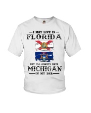 Live Florida Michigan In My DNA Youth T-Shirt tile