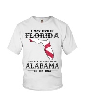 Live In Florida But Alabama In My DNA Youth T-Shirt tile