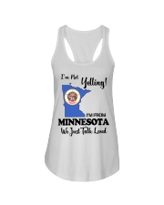 I'm From Minnesota Ladies Flowy Tank tile