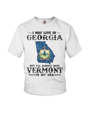 Live In Georgia But Vermont In My DNA Youth T-Shirt tile