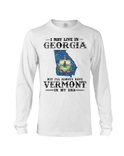 Live In Georgia But Vermont In My DNA Long Sleeve Tee tile