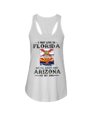 Live Florida Arizona In My DNA Ladies Flowy Tank tile