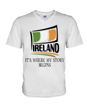 Ireland Story Begins MR0222 V-Neck T-Shirt tile