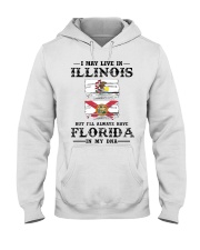 Live Illinois Florida In My DNA Hooded Sweatshirt tile
