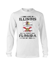 Live Illinois Florida In My DNA Long Sleeve Tee tile