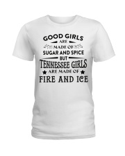 Tennessee Girls Are Made Of Fire And Ice Ladies T-Shirt tile