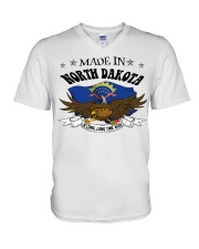 Made In North Dakota V-Neck T-Shirt tile