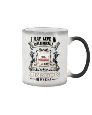 Live In California Oregon In My DNA Color Changing Mug tile