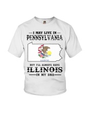 Live In Pennsylvania But Illinois In My DNA Youth T-Shirt tile