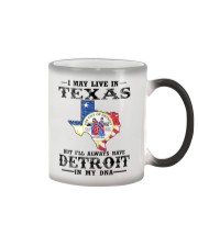 Live In Texas But Detroit In My DNA Color Changing Mug tile