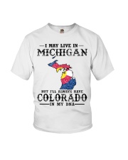 Live In Michigan But Colorado In My DNA Youth T-Shirt tile