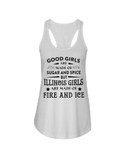 Illinois Girls Are Made Of Fire And Ice Ladies Flowy Tank tile