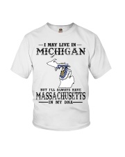 Live In Michigan But Massachusetts In My DNA Youth T-Shirt tile