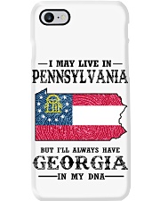 Live In Pennsylvania But Georgia In My DNA Phone Case tile