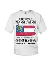 Live In Pennsylvania But Georgia In My DNA Youth T-Shirt tile