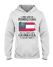 Live In Pennsylvania But Georgia In My DNA Hooded Sweatshirt tile