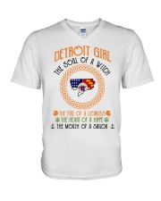 Detroit Girl V-Neck T-Shirt tile