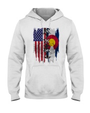Colorado American Flag Hooded Sweatshirt tile