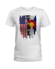 Colorado American Flag Ladies T-Shirt tile