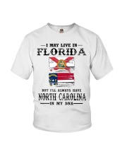 Live Florida North Carolina In My DNA Youth T-Shirt tile