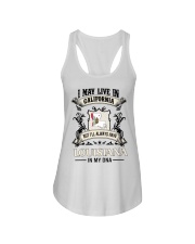Live In California Louisiana In My DNA Ladies Flowy Tank tile