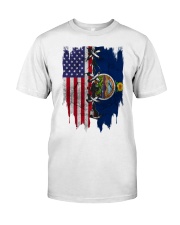 Kansas American Flag Classic T-Shirt front