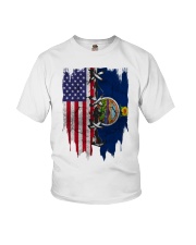 Kansas American Flag Youth T-Shirt tile