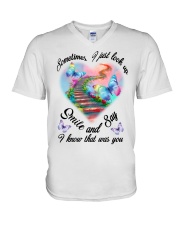 Butterfly Smile And Say PT0158 V-Neck T-Shirt tile