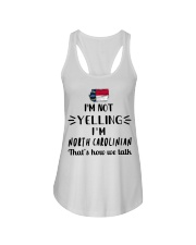 I'm Not Yelling I'm North Carolina Ladies Flowy Tank tile