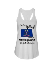 I'm From North Dakota Ladies Flowy Tank tile