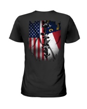 KTLD001 North Carolinian and American Flag Ladies T-Shirt tile