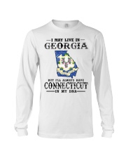 Live In Georgia But Connecticut In My DNA Long Sleeve Tee tile
