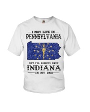 Live In Pennsylvania But Indiana In My DNA Youth T-Shirt tile