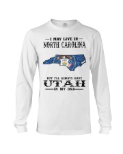 Live In North Carolina But Utah My DNA Long Sleeve Tee tile