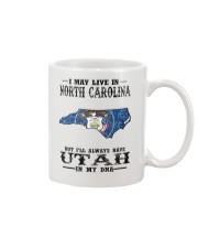 Live In North Carolina But Utah My DNA Mug tile