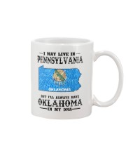 Live In Pennsylvania But Oklahoma In My DNA Mug tile