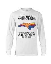 Live In North Carolina But Arizona My DNA Long Sleeve Tee tile