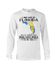 Live In Florida But Philadelphia In My DNA Long Sleeve Tee tile