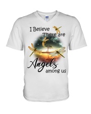 Dragonfly Angels PT0160 V-Neck T-Shirt tile