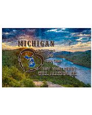 Michigan A Place Your Feet May Leave 17x11 Poster front