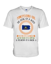Pennsylvania Girl V-Neck T-Shirt tile