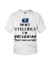 I'm Not Yelling I'm Oregon Youth T-Shirt tile