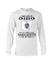 Live In Ohio But Massachusetts In My DNA Long Sleeve Tee tile