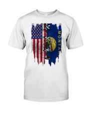 Montana American Flag Classic T-Shirt front