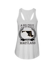 A Big Piece Of My Heart Lives In Maryland Ladies Flowy Tank tile