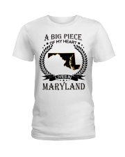 A Big Piece Of My Heart Lives In Maryland Ladies T-Shirt tile