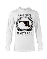 A Big Piece Of My Heart Lives In Maryland Long Sleeve Tee tile