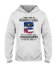Live Pennsylvania Mississippi In My DNA Hooded Sweatshirt tile